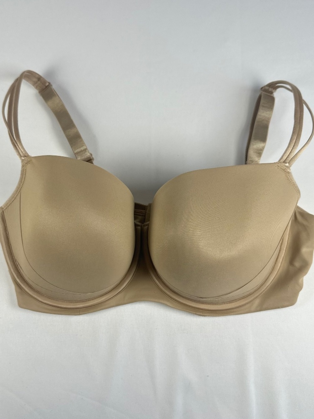Soma Cooling Balconette 0219 Bra Beige Size 34DDD Underwire 3 Row Hook Closure